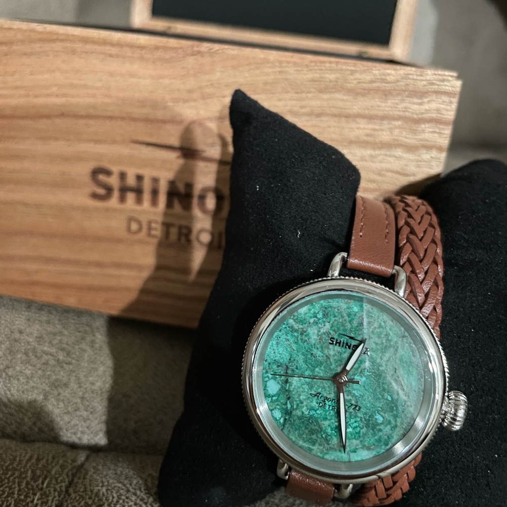 The Shinola 35 mm Birdie watch